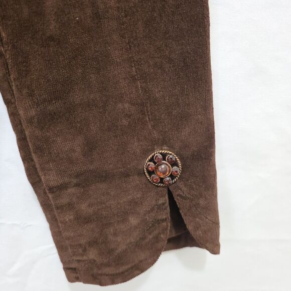 Live A Little Stretch Corduroy Jacket Blazer Med Brown Western Cowgirl Chic - Picture 4 of 10